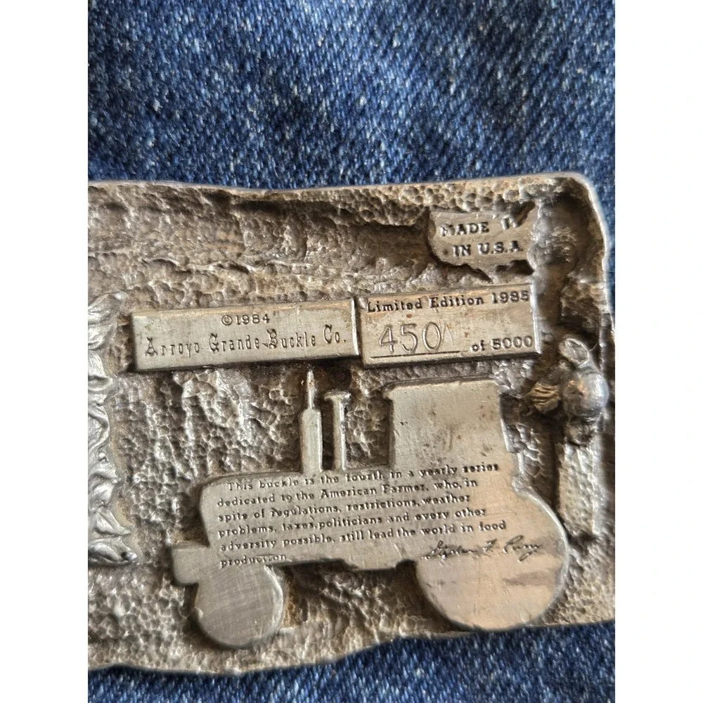 Arroyo Belt Co. 1985 American Agriculture Ltd Ed #450/5000 Belt Buckle